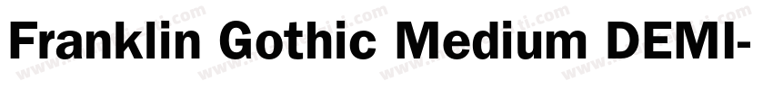 Franklin Gothic Medium DEMI字体转换